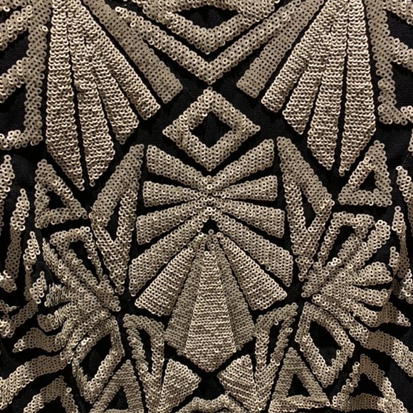 Black and Silver Mini Dress - Picture 7 of 7